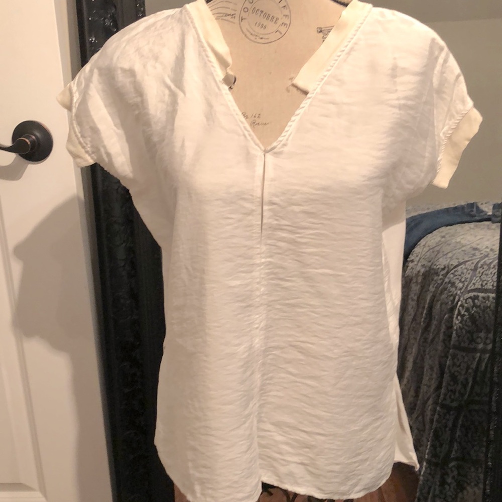 SzM Zara/cream colour short sleeve top